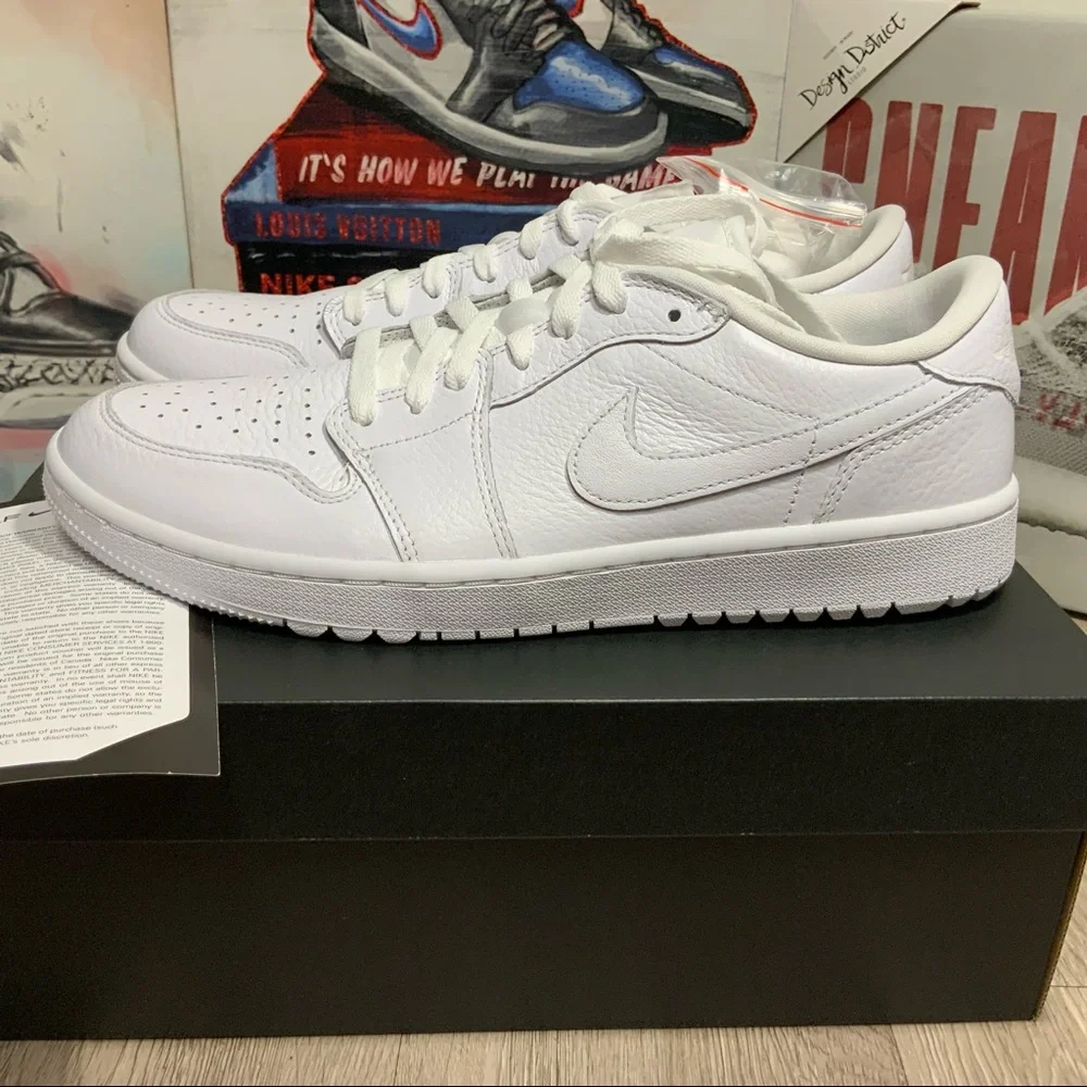 New Nike Air Jordan 1 Low Golf Triple White Size 11 Men’s DD9315-101